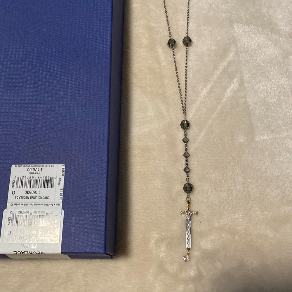 Swarovski Sword Long Necklace